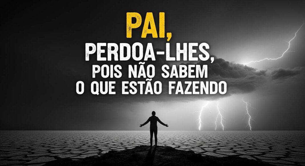 Pai, perdoa-lhes, pois não sabem o que estão fazendo